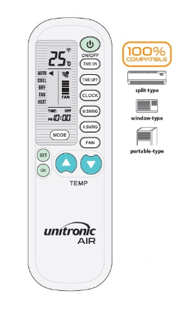 Comando Universal Ar Condicionado (AIR) - UNITRONIC