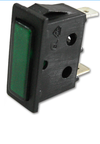Avisador Retangular Verde 220V