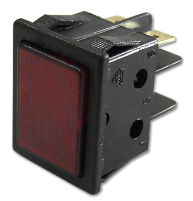 Avisador Quadrado Vermelho 220V