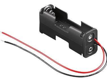 Suporte 2 Pilhas AA - R6 c/ Fios