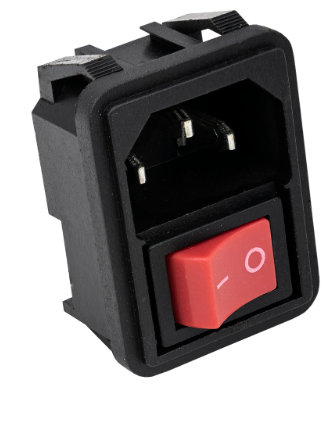 Base de Corrente Tripolar 10A 250V c/ Interruptor