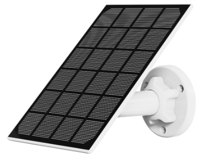 Painel Fotovoltaico Monocristalino p/ Câmaras IP a Bateria (5V microUSB) 170x120mm - NIVIAN