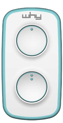 Comando Garagem Multi Frequência 433 ~ 868 Mhz (Esmeralda) - WHY EVO