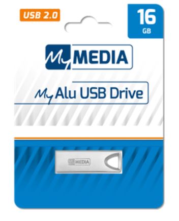 Pen Drive 16GB Metal USB 2.0 - VERBATIM