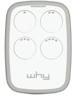 Comando Garagem Multi Frequências c/ Auto-Aprendizagem (Branco) - WHY EVO