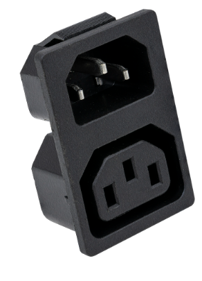 Base de Corrente Tripolar Macho/Fêmea 10A 250V