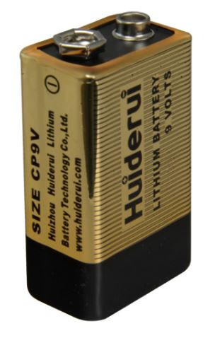 Pilha de Litio 9V 1200mAh CP9V - HUIDERUI