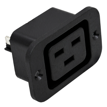 Base de Corrente Tripolar Fêmea 16A 250V (IEC-C20)