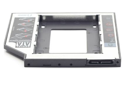 Adaptador de Discos HDD/SSD 2,5" Slot Drive CDs p/ Portátil (12.7mm Altura) - GEMBIRD