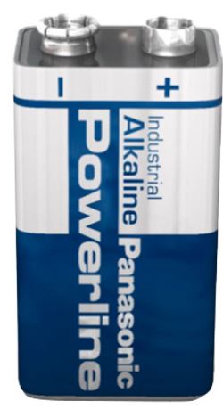 Pilha Alcalina Industrial 9V PP3 / 6LR61 - PANASONIC