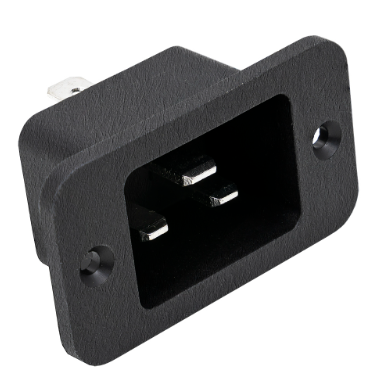 Base de Corrente Tripolar Macho 16A 250V (IEC-C20)