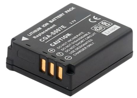 Bateria Câmara PANASONIC CGA-S007 3,7V 1000mAh Li-Ion