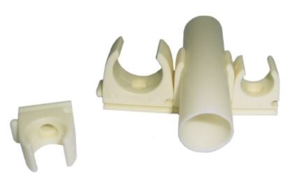 Abraçadeira PVC Tipo CLIP p/ Tubo VD 20mm