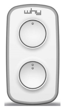 Comando Garagem Multi Frequência 433 ~ 868 Mhz (Cinza) - WHY EVO