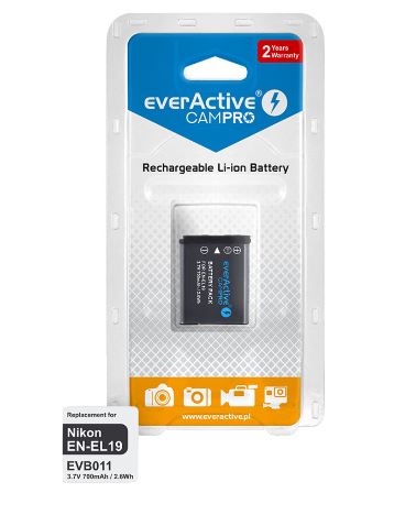 Bateria Câmara Nikon ENEL19 3,7V 700mAh Li-Ion