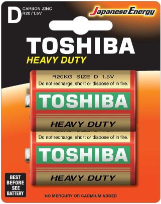 Pilha R20 Zinco 1.5V - TOSHIBA