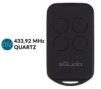 Comando Garagem Multi Frequência Auto-Ajustável p/ Frequências QUARTZ e 433,92 MHz - SQUDO