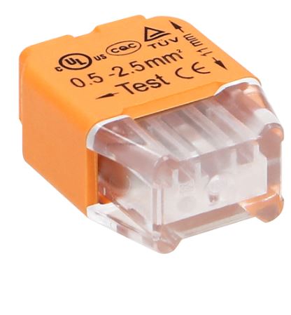 Pack 100x Ligadores Rápidos p/ 2 Fios (Ø 0,75 ~ 2,5mm²) - ORNO