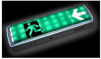 Armadura Saída Emergência 3W 180Lm (30 LEDs) Recarregável - NÃO-PERMANENTE