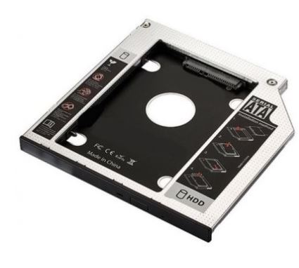 Adaptador SATA III SSD/HDD p/ Drive Slot CD/DVD/Blu-ray 12.7mm - EWENT