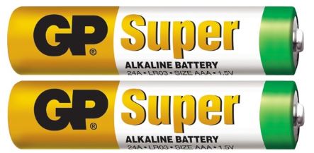 Pack 2 Pilhas Alcalinas LR03 AAA - GP GP24A-2S2