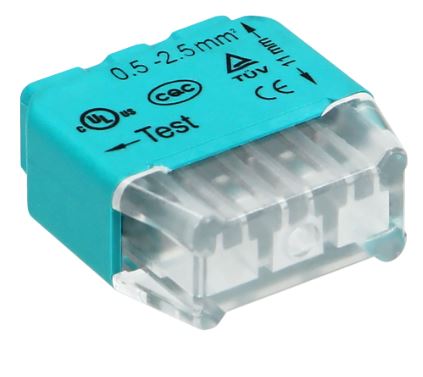 Pack 100x Ligadores Rápidos p/ 3 Fios (Ø 0,75 ~ 2,5mm²) - ORNO