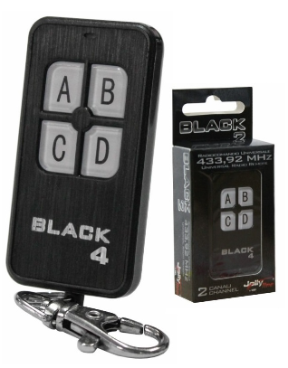 Comando Garagem 4 Canais 433,92Mhz (BLACK 4) - JOLLY LINE