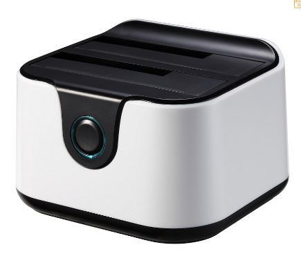 Docking Station Dupla USB 3.0 (Branco) - TooQ
