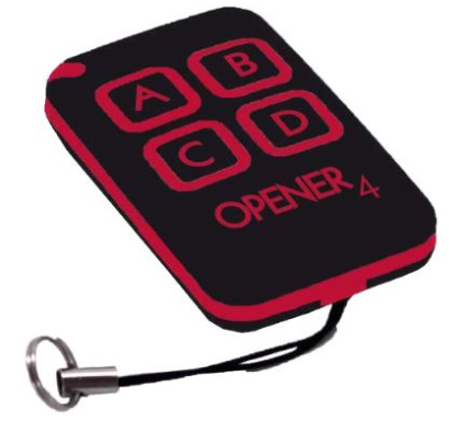 Comando Garagem 4 Canais 433,92Mhz - JollyLine