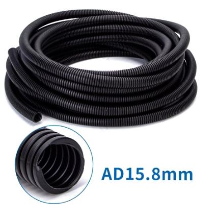 Tubo PP p/ Proteção de Fios (Diâmetro: 15,8cm) - 10 metros