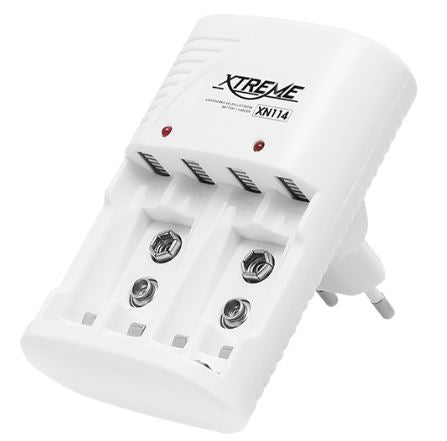 Carregador de Pilhas Automático (AA, AAA e 9V) - XTREME XN-104