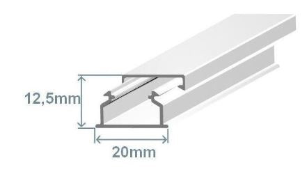 Calha 20x12,5mm Branca (2 mts) - EFAPEL