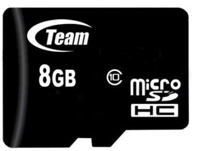 Cartão de Memória MicroSDHC 8GB (Classe 10) - TEAM GROUP