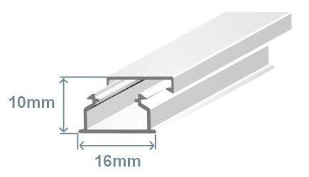 Calha 16x10mm Branca (2 mts) - EFAPEL