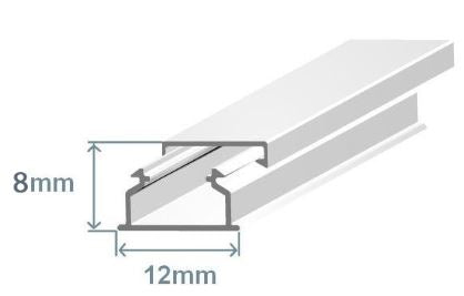 Calha 12x8mm Branca Adesiva (2 mts) - EFAPEL