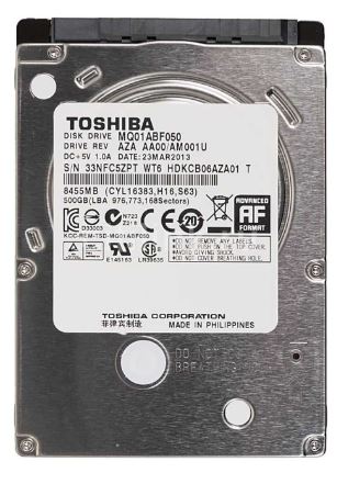 Disco Rígido MQ01ABF050M 2,5" SATA III 500GB 5400RPM - TOSHIBA