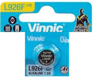 Pilha V399/V395/SR926SW/AG7/L926F 1,55V - VINNIC