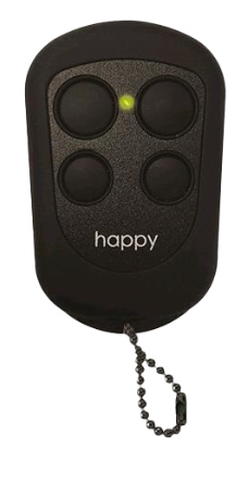Comando Garagem 4 Canais 433,92Mhz (Preto) - NEW HAPPY