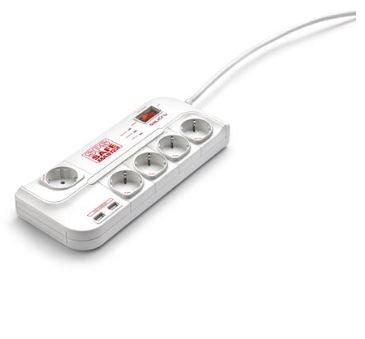 Extensão Quintupla CA 250V c/ Estabilizador de Corrente (1,8 mts) - Salicru SPS Safe Master