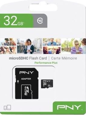 Cartão de Memória MicroSDHC 32GB (Classe 10) - PNY