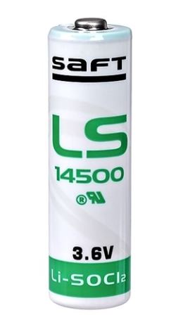 Pilha Litio Li-SOCl2 AA 3,6V 2600mAh (LS14500) - SAFT