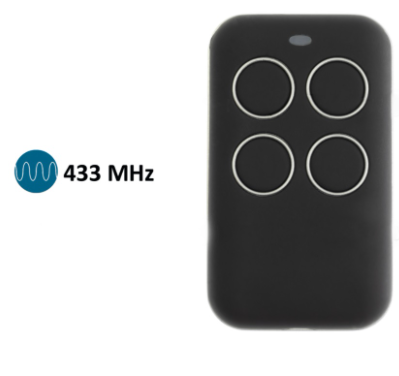 Comando POWERTECH 4 Canais Rolling Code 433,92Mhz
