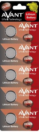 Pilha de Lítio Cr2025 3V - AVANTCONNECT