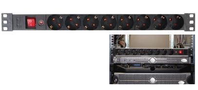 Extensão Octupla p/ Rack 19" com Interruptor (2,15 mts) - PEREL