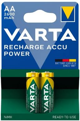 Blister 2x Pilhas Recarregáveis AA (Mignon) 2600mAh - VARTA