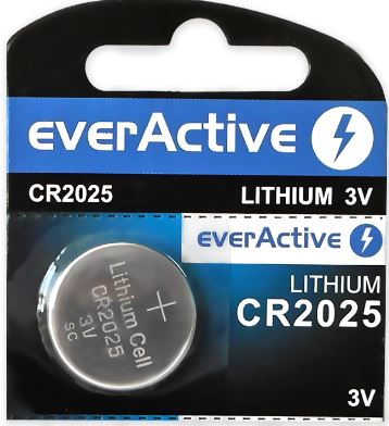 Pilha Lithium 3V CR2025 - everActive