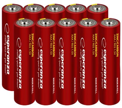 Pack 10x Pilhas Blister AAA/R3 1,5V - ESPERANZA