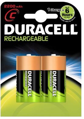 Blister 2 Pilhas Recarregáveis 1,2V 3000mAh Ni-Mh - C / R14 - DURACELL