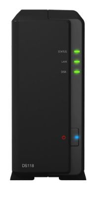 NAS DiskStation DS118 RTD1296 Ethernet LAN Compacto (Preto) - SYNOLOGY