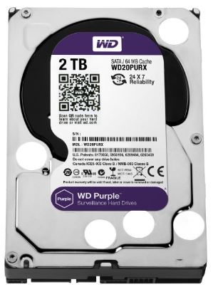 Disco 2TB SATA3 3,5" 5400Rpm (PURPLE) - WESTERN DIGITAL